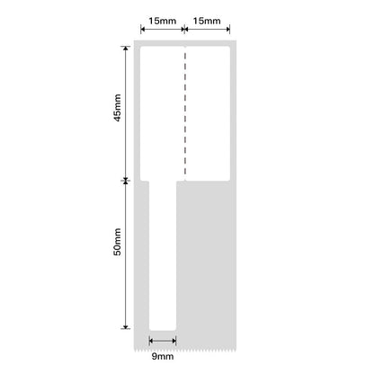 NB251 - NIIMBOT - B1 / B21 / B3S / B4 - R03F - 30X95MM (30X45+50X9) - 80 LABELS PER ROLL - CABLE - WHITE