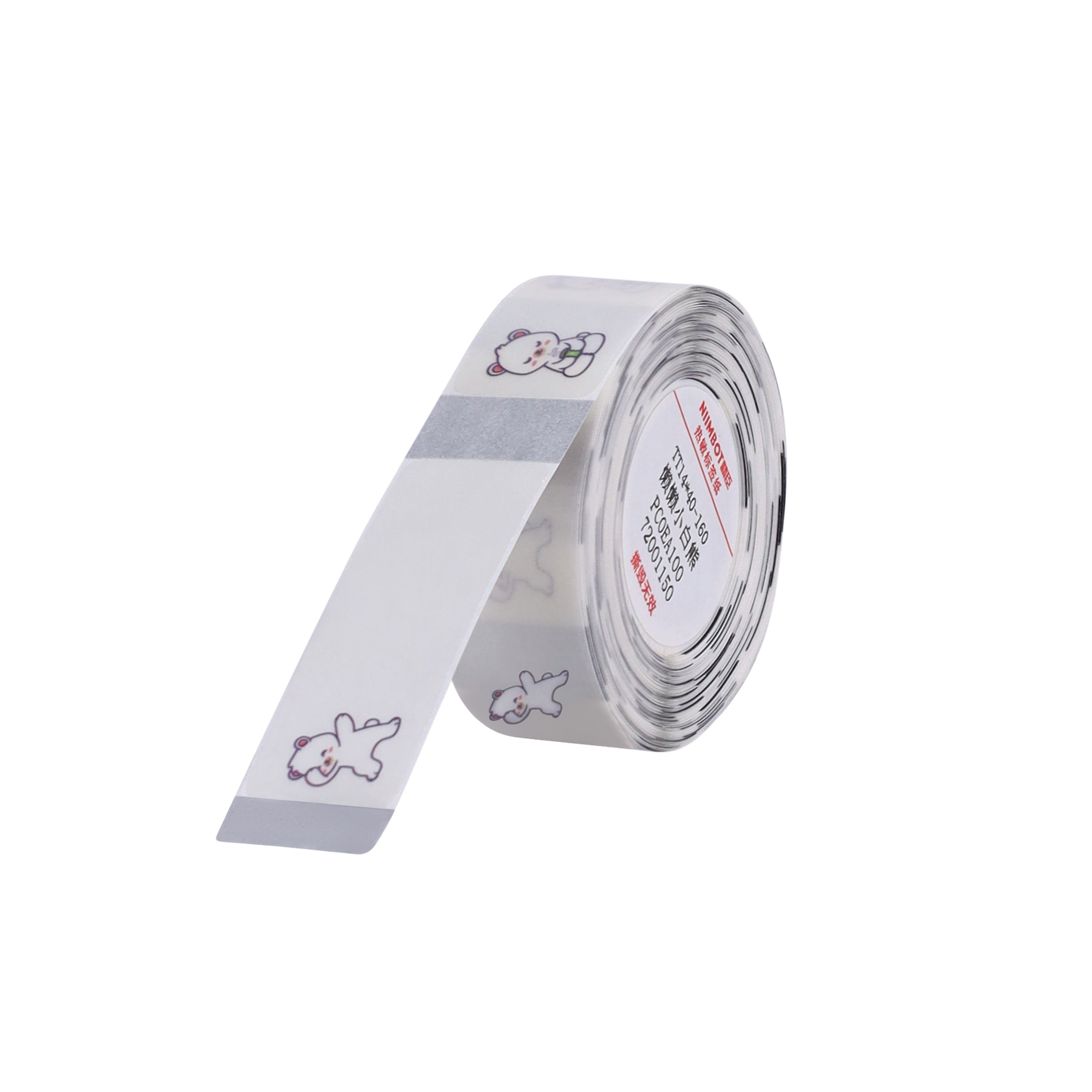 NB256 - NIIMBOT - D11 / D101 / D110 / H1S - ER14X40MM - 160 ETICHETTE PER ROTOLO - DESIGN LAZY BEAR