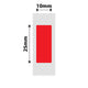 NB265 - NIIMBOT - D11 / D101 / D110 / H1S - 10X25MM - 240 RED LABELS