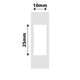 NB266 - NIIMBOT - D11 / D101 / D110 / H1S - 10X25MM - 240 WHITE LABELS