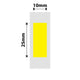 NB267 - NIIMBOT - D11 / D101 / D110 / H1S - 10X25MM - 240 YELLOW LABELS