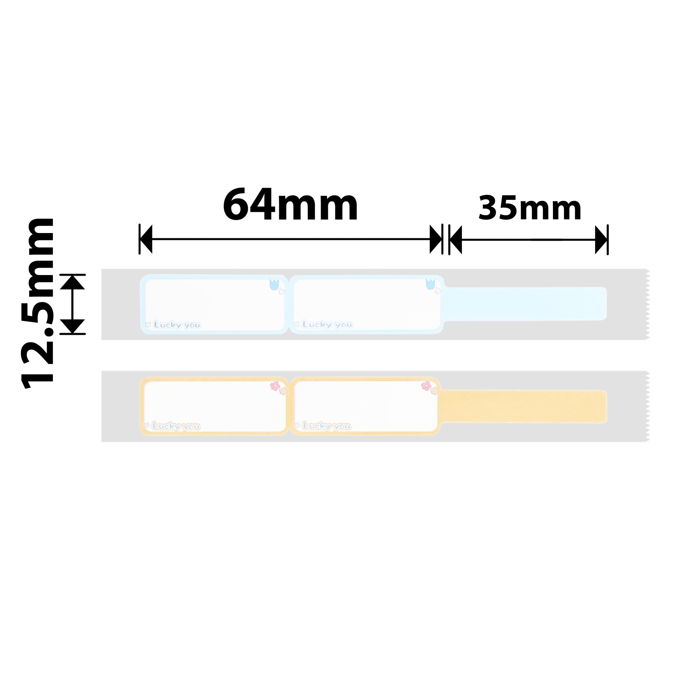 NB269 - NIIMBOT - D11 / D101 / D110 / H1S - R12,5X99MM - 70 ETICHETTE PER ROTOLO - LUCKY YOU DESIGN