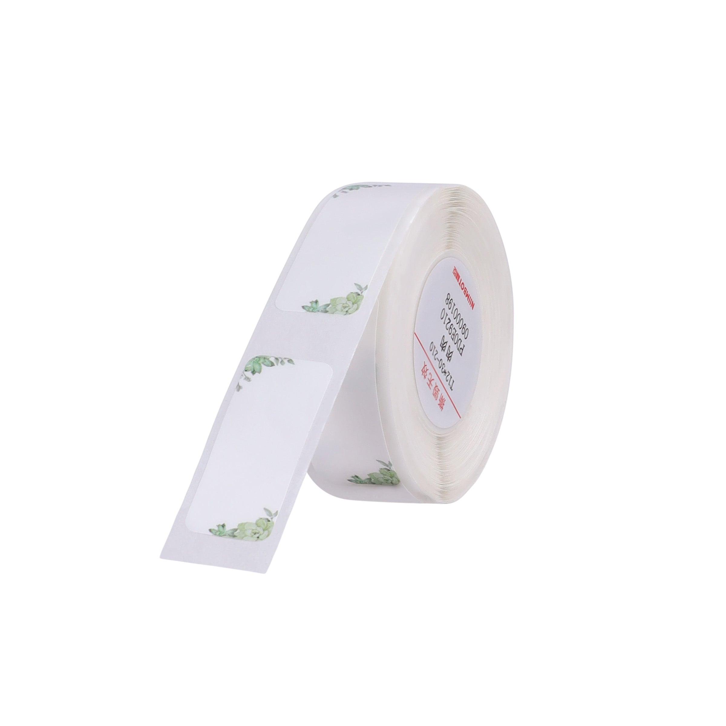 NB272 - NIIMBOT - D11 / D101 / D110 / H1S - R12X30MM - 210 LABELS PER ROLL - GREEN LEAVES DESIGN