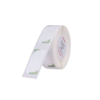 NB272 - NIIMBOT - D11 / D101 / D110 / H1S - R12X30MM - 210 LABELS PER ROLL - GREEN LEAVES DESIGN