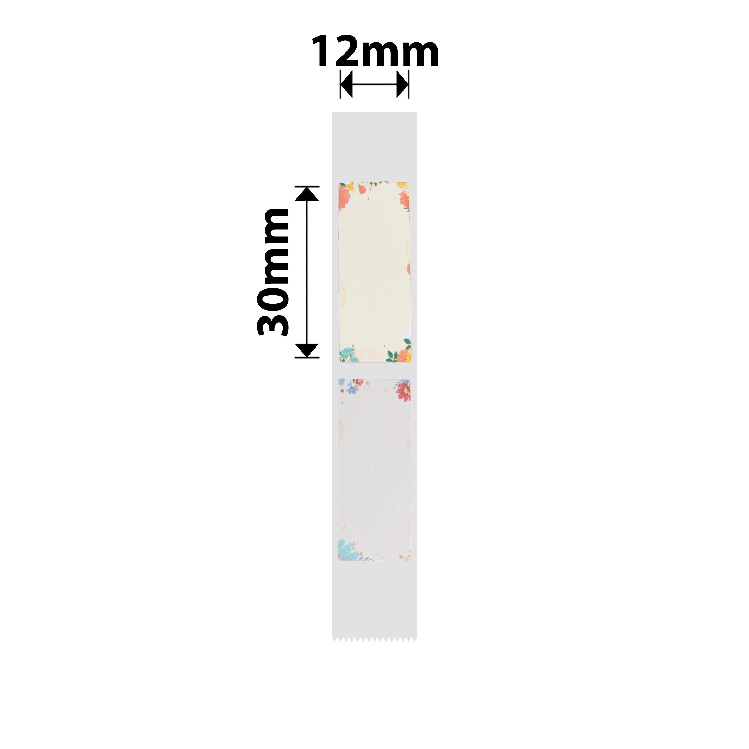 NB273 - NIIMBOT - D11 / D101 / D110 / H1S - R12X30MM - 210 LABELS PER ROLL - FLOWERS DESIGN