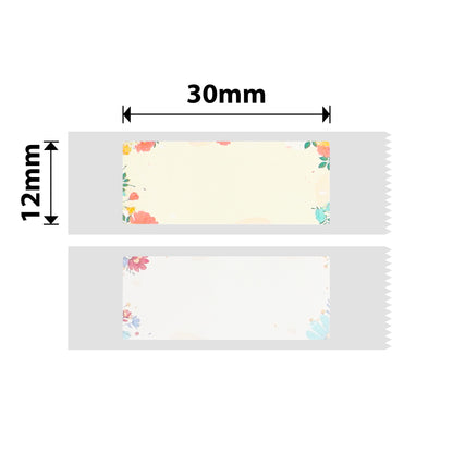 NB273 - NIIMBOT - D11 / D101 / D110 / H1S - R12X30MM - 210 ETICHETTE PER ROTOLO - DESIGN FIORI