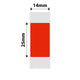 NB278 - NIIMBOT - D11 / D101 / D110 / H1S - 14X25MM - 240 RED LABELS