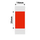 NB278 - NIIMBOT - D11 / D101 / D110 / H1S - 14X25MM - 240 RED LABELS