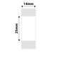 NB279 - NIIMBOT - D11 / D101 / D110 / H1S - 14X25MM - 240 WHITE LABELS
