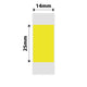 NB280 - NIIMBOT - D11 / D101 / D110 / H1S - 14X25MM - 240 YELLOW LABELS