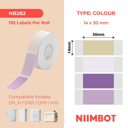 NIIMBOT - D Range - 14x30mm - Dream Park Mixed Colours - 195 Labels