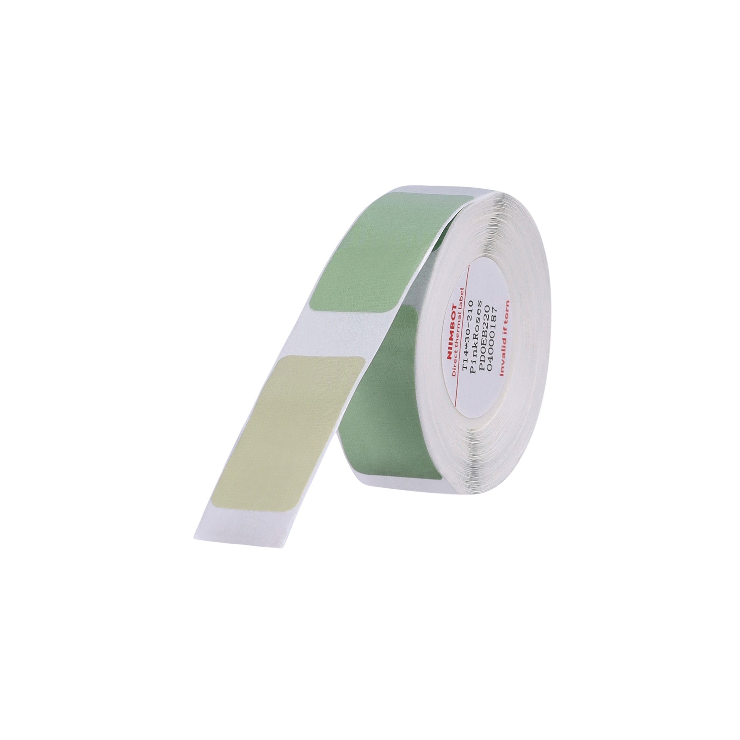 NB284 - NIIMBOT - D11 / D101 / D110 / H1S - R14X30MM - 210 ÉTIQUETTES PAR ROULEAU - VERT (3 COULEURS)