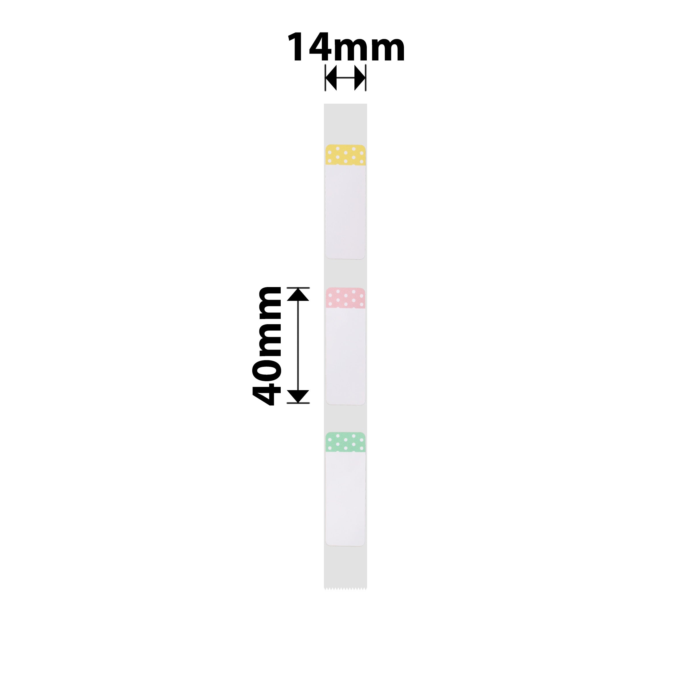 NB297 - NIIMBOT - D11 / D101 / D110 / H1S - R14X40MM - 160 LABELS PER ROLL - POLKA DOTS DESIGN