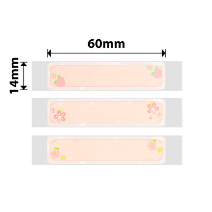 NB304 - NIIMBOT - D11 / D101 / D110 / H1S - 14X60MM - 110 CHERRY PINK LABELS