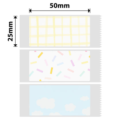 NB307 - NIIMBOT - D101 ONLY - 25X50MM - 130 MIXED PATTERN LABELS