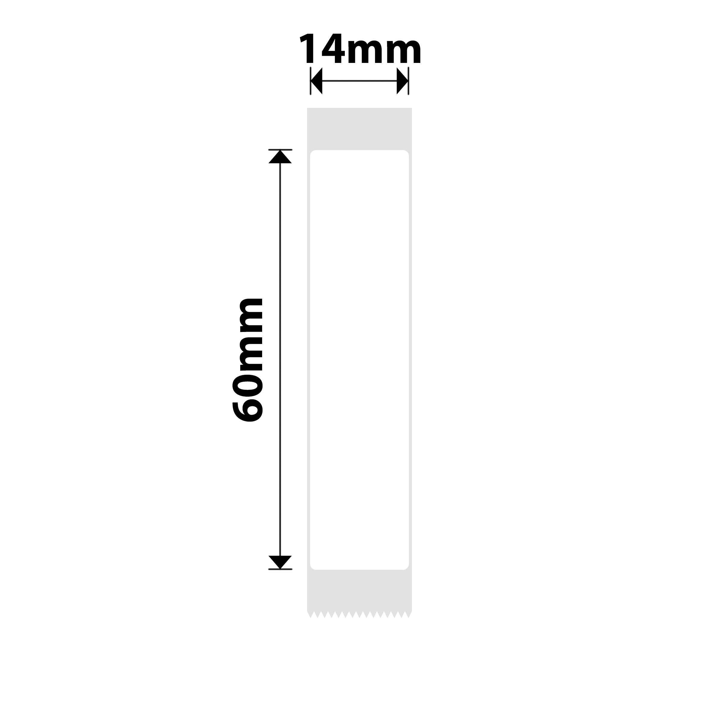 NB310 - NIIMBOT - D11 / D101 / D110 / H1S - 14X60MM - 110 WHITE LABELS