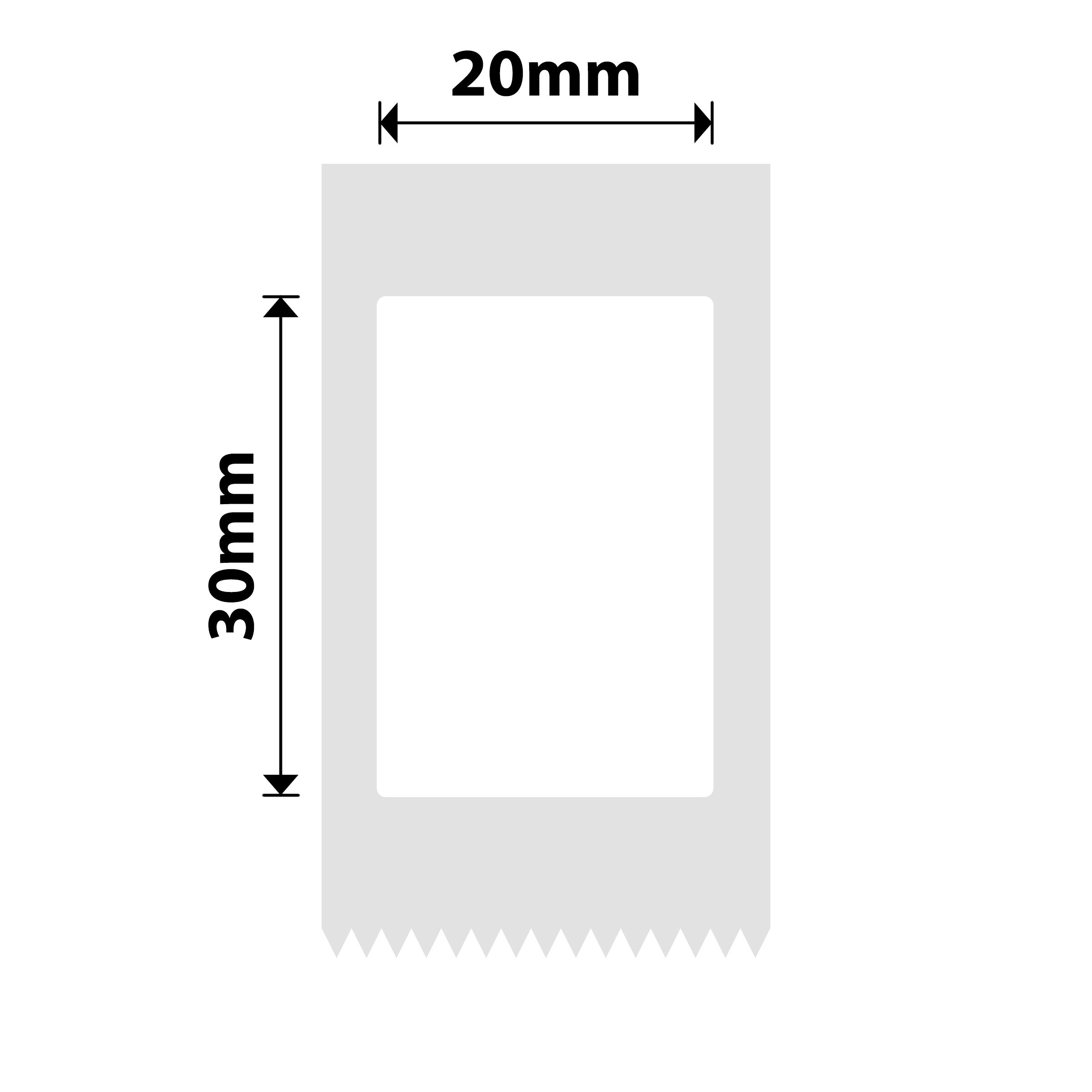 NB313 - NIIMBOT - SOLO D101 - R20X30MM - 210 ETICHETTE PER ROTOLO - BIANCO