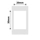 NB313 - NIIMBOT - D101 ONLY - 20X30MM - 210 WHITE LABELS