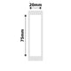 NB322 - NIIMBOT - D101 ONLY - 20X75MM - 90 WHITE LABELS