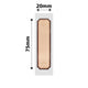 NB323 - NIIMBOT - D101 ONLY - 20X75MM - 90 BROWN WOOD LABELS
