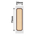 NB328 - NIIMBOT - D101 ONLY - 20X75MM - 90 WOOD LOVE LABELS
