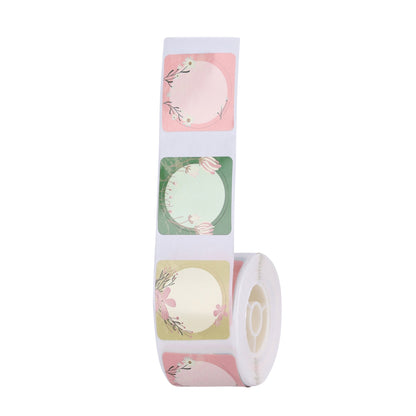NB333 - NIIMBOT - SOLO D101 - R25X25MM - 230 ETICHETTE PER ROTOLO - DISEGNO FIORI