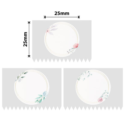 NIIMBOT - D101 Only - 25x25mm - Flower Park Round - 230 Labels