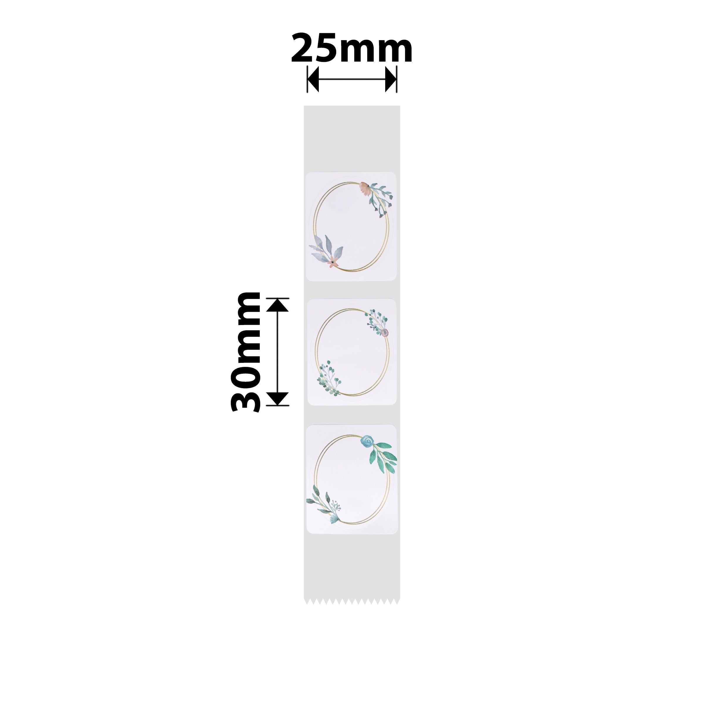 NB336 - NIIMBOT - D101 ONLY - R25X30MM - 200 LABELS PER ROLL - PARK OVAL DESIGN