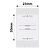NB339 - NIIMBOT - D101 ONLY - 25X30MM - 210 FOREVER LABELS
