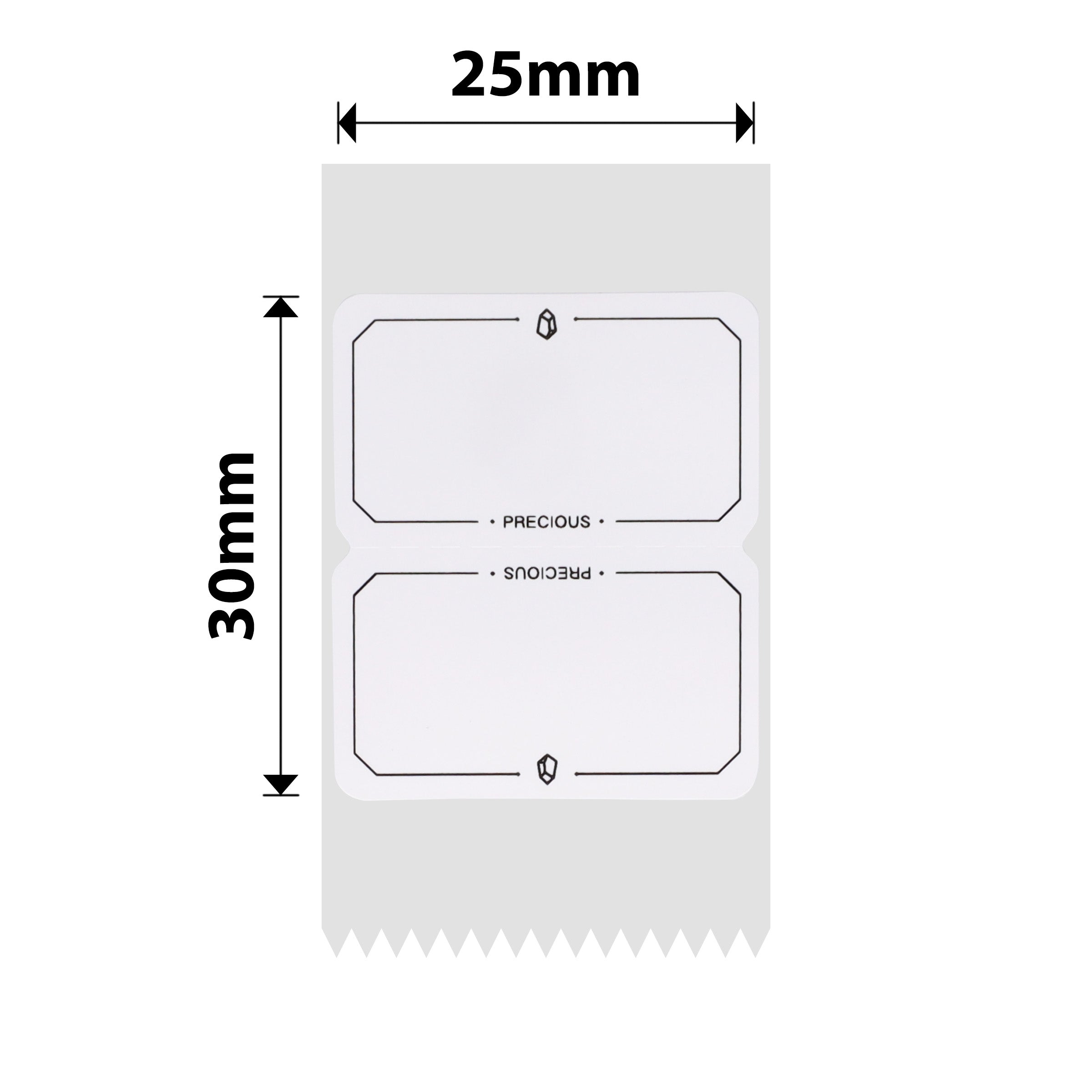 NB345 - NIIMBOT - D101 ONLY - R25X30MM - 210 LABELS PER ROLL - TRUE LOVE DESIGN