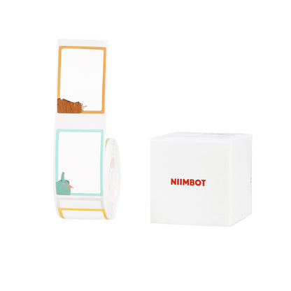 NB349 - NIIMBOT - D101 ONLY - 25X35MM - 180 HAPPY FOREST LABELS