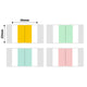 NB351 - NIIMBOT - D101 ONLY - 36X25MM - 260 SQUARE INDEX LABELS