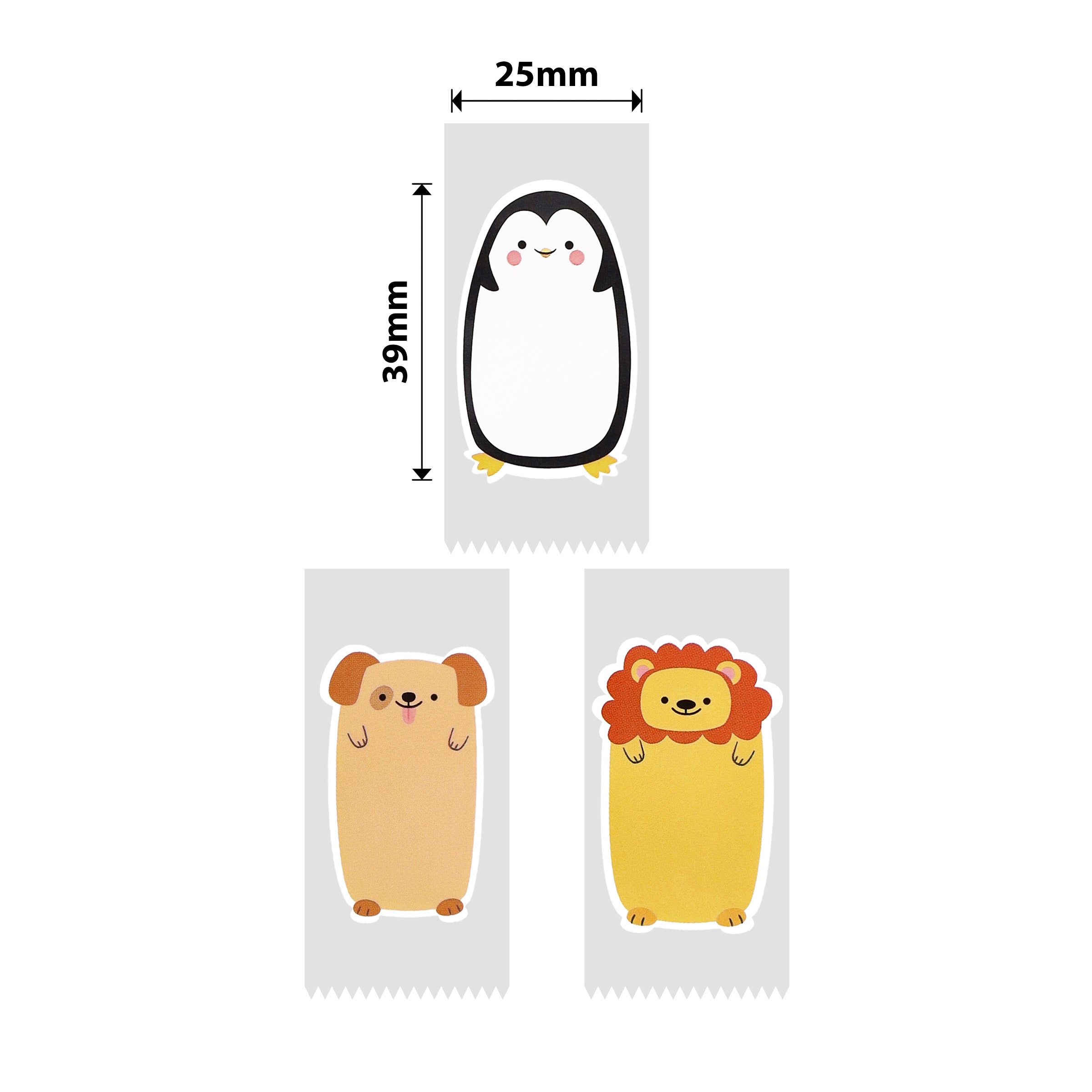 NB353 - NIIMBOT - SOLO D101 - R25X39MM - 160 ETICHETTE PER ROTOLO - DESIGN ANIMALI