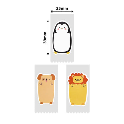 NB353 - NIIMBOT - D101 UNIQUEMENT - R25X39MM - 160 ÉTIQUETTES PAR ROULEAU - MOTIF ANIMAUX