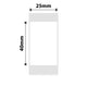 NB358 - NIIMBOT - D101 ONLY - 25X40MM - 160 WHITE LABELS