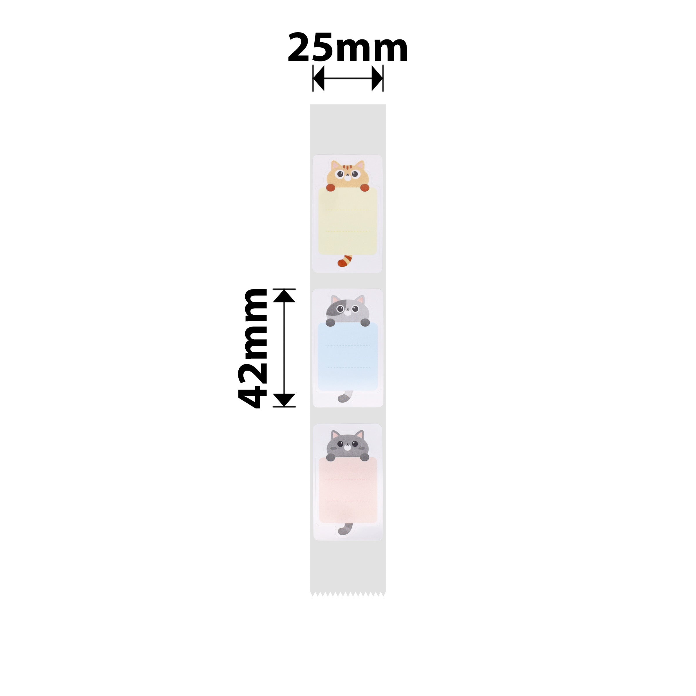 NB359 - NIIMBOT - D101 ONLY - R25X42MM - 150 LABELS PER ROLL - BABY CAT DESIGN