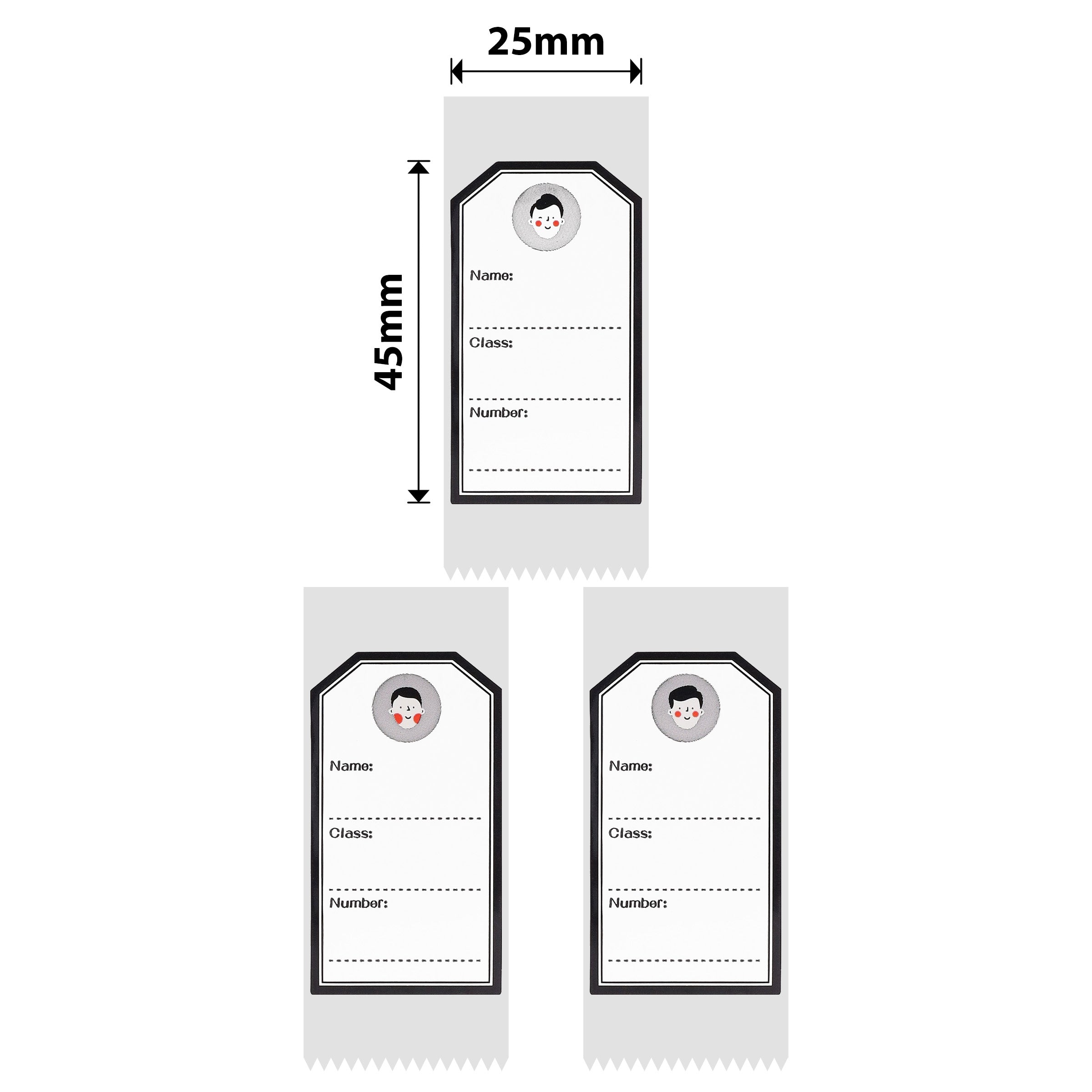 NB364 - NIIMBOT - SOLO D101 - R25X45MM - 150 ETICHETTE PER ROTOLO - DESIGN RAGAZZO GIOVANE