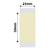 NB367 - NIIMBOT - D101 ONLY - 25X50MM - 130 LEMON YELLOW LABELS