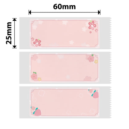 NB375 - NIIMBOT - D11 / D101 / D110 / H1S - R25X60MM -110 ÉTIQUETTES PAR ROULEAU - SAKURA ERYA