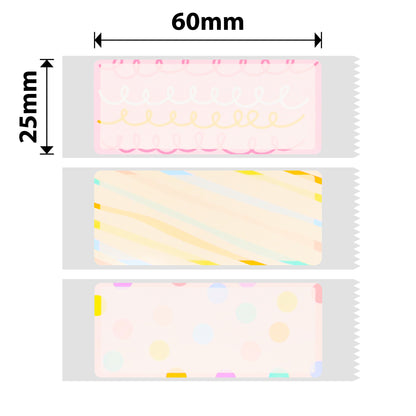 NB376 - NIIMBOT - D101 UNIQUEMENT - R25X60MM - 110 ÉTIQUETTES PAR ROULEAU - MODÈLE FLASH DAY