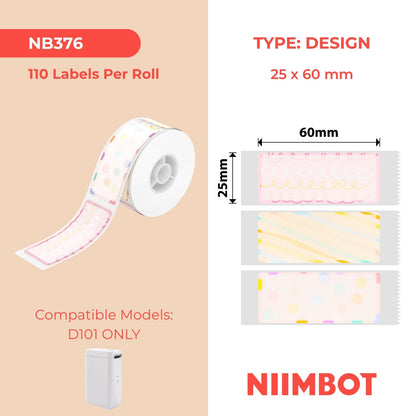 NIIMBOT - D101 Only - 25x60mm - Flash Day - 110 Labels