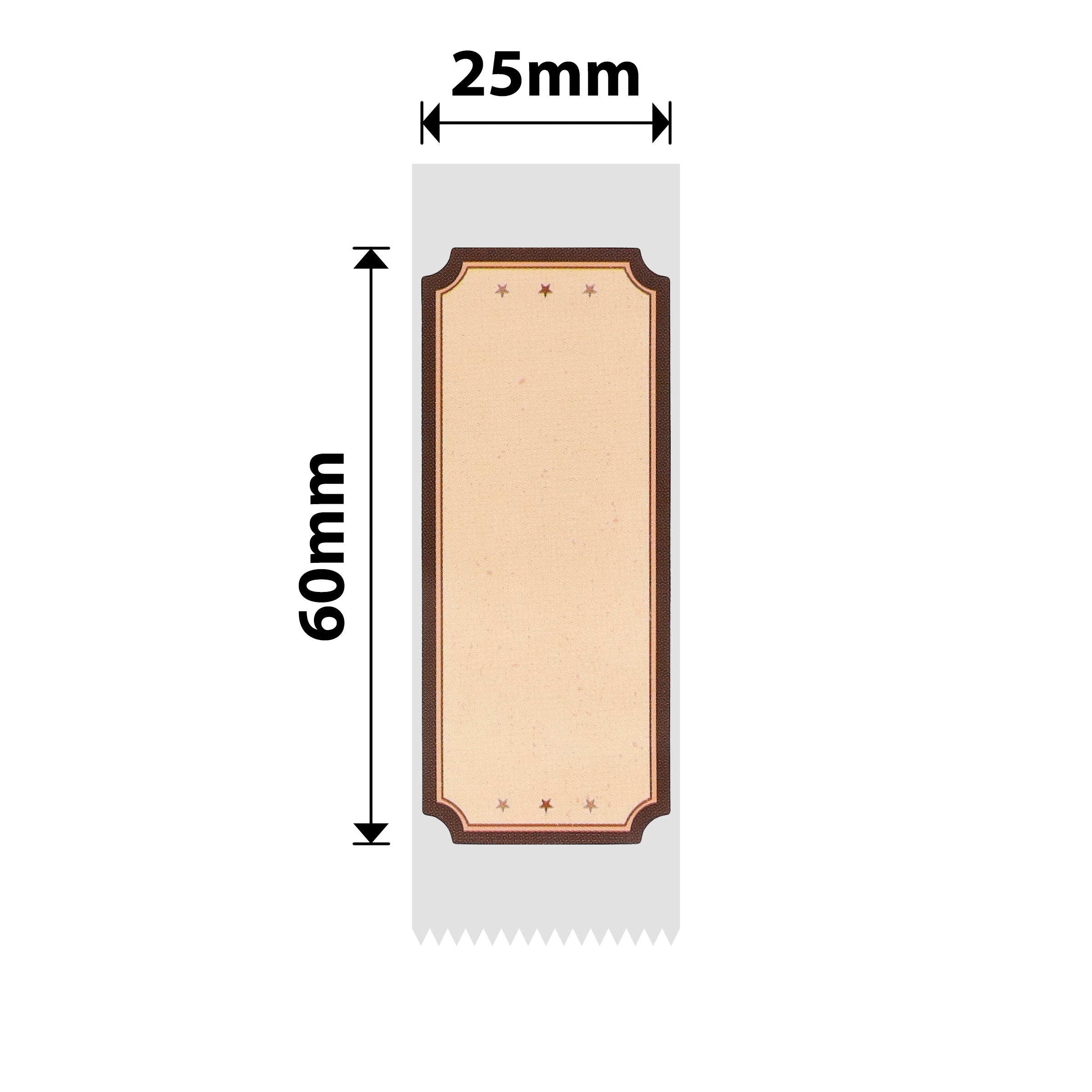 NB378 - NIIMBOT - D101 ONLY - 25X60MM - 110 WOOD LOVE LABELS