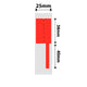 NB379 - NIIMBOT - D101 ONLY - 25X78MM - 90 RED CABLE LABELS