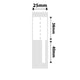 NB380 - NIIMBOT - D101 ONLY - 25X78MM - 100 WHITE CABLE LABELS