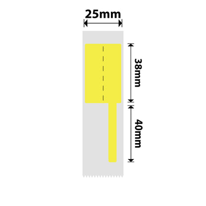 NB381 - NIIMBOT - D101 ONLY - 25X78MM - 90 YELLOW CABLE LABELS