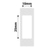 NB383 - NIIMBOT - B18 / N1 - 10X25MM - 220 WHITE LABELS