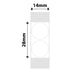 NB385 - NIIMBOT - B18 / N1 - 14X28MM -200 WHITE ROUND LABELS