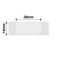 NB386 - NIIMBOT - B18 / N1 - 14X28MM - 195 TRANSPARENT ROUND LABELS