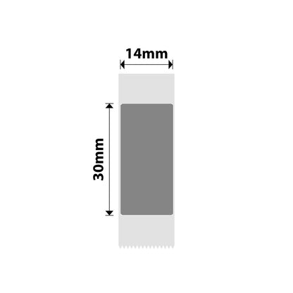 NB393 - NIIMBOT - B18 / N1 - ES14X30mm - 210 ÉTIQUETTES PAR ROULEAU - ARGENT FONCÉ