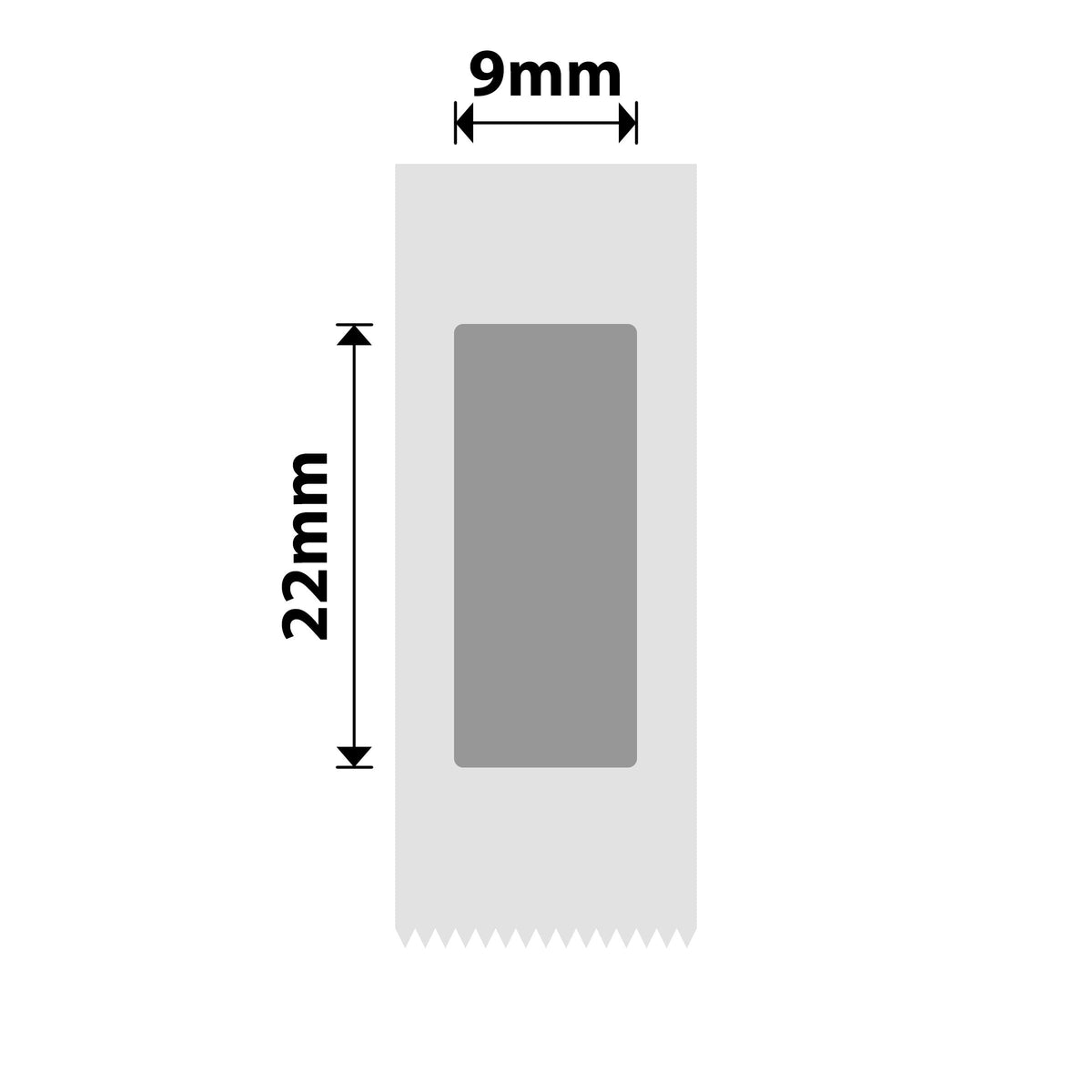 NIIMBOT - N1 - 9x22mm - Silver - 250 Labels